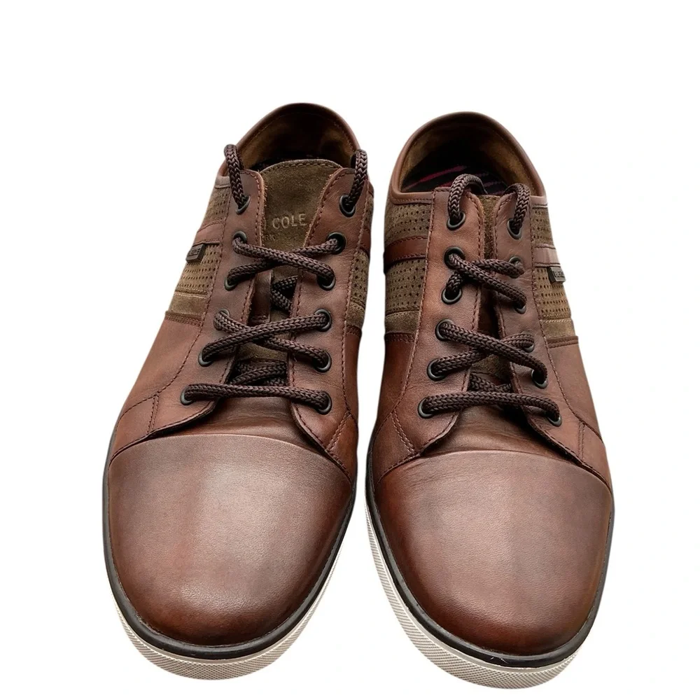 Cole Haan Men's Tan and Brown Leather Oxfords‎ size 9